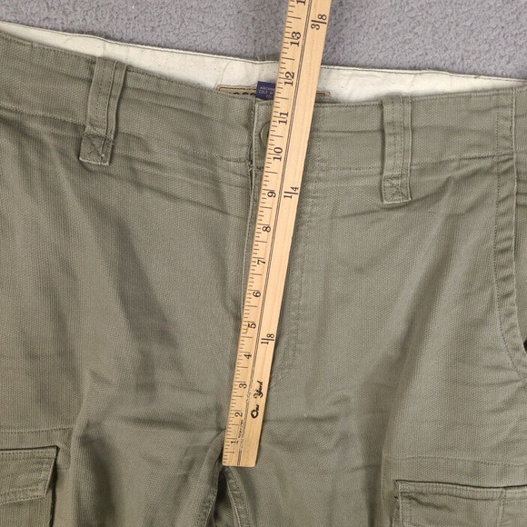 Fossil Brand Cargo Pants Mens 36x33 Green Utility Pockets Cotton‎ - Picture 13 of 16